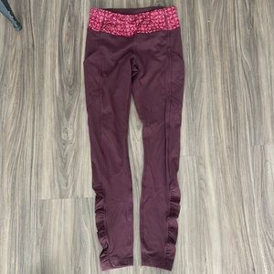 Lululemon Maroon Leggings